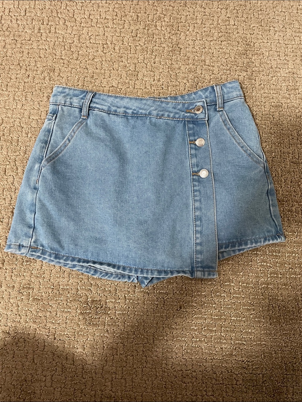 SHEIN Light Blue Denim Skort
